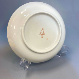 Блюдце от сервиза Дулевского ФЗ. Фарфор с крытьем и позолотой. Винтаж, СССР. Цена за 1шт. Картинка 3